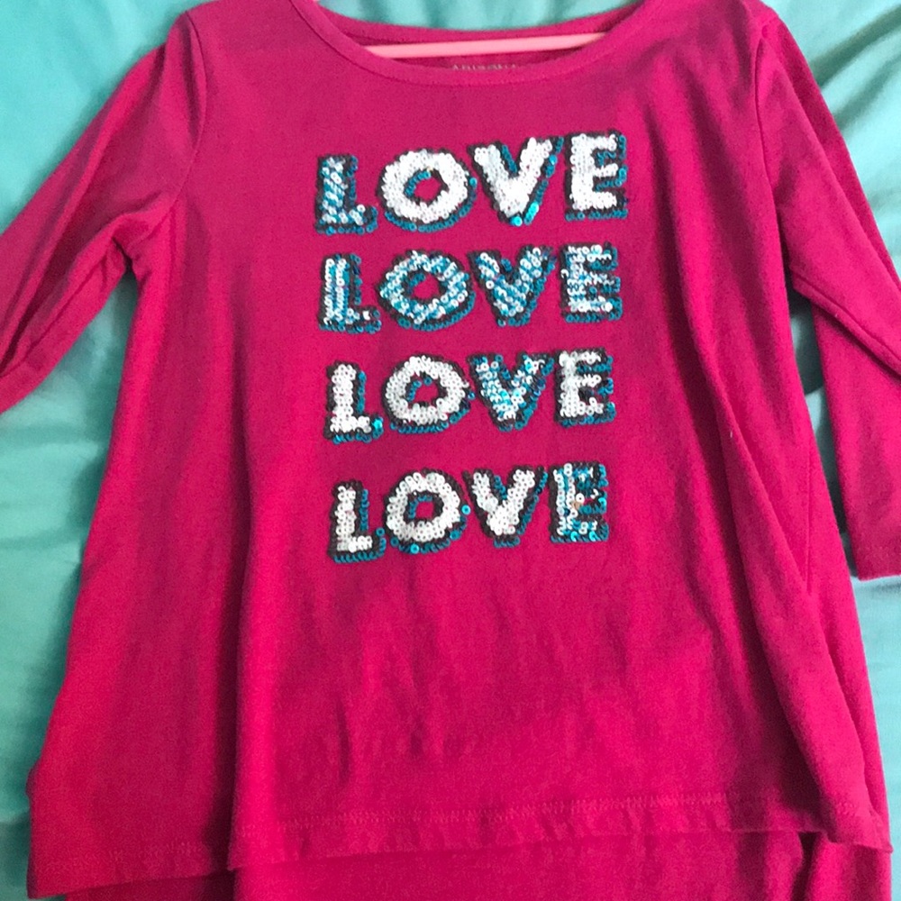 Love pink top for kids